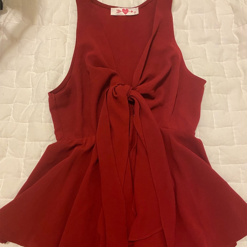 Maroon Buddy Love Tank top.